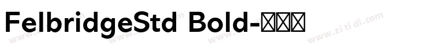 FelbridgeStd Bold字体转换 FelbridgeStd Bold字体转换